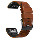 Garmin QuickFit Rubber With Leather Band